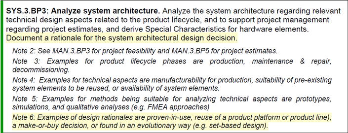 Screenshot from ASPICE SYS.3.BP3