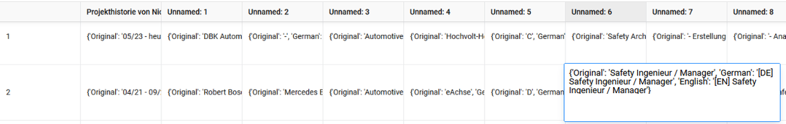 Screenshot der Problemstellung