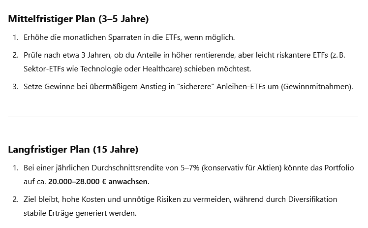 Langfristige Ausblick mit realistischer Durchschnittsrendite