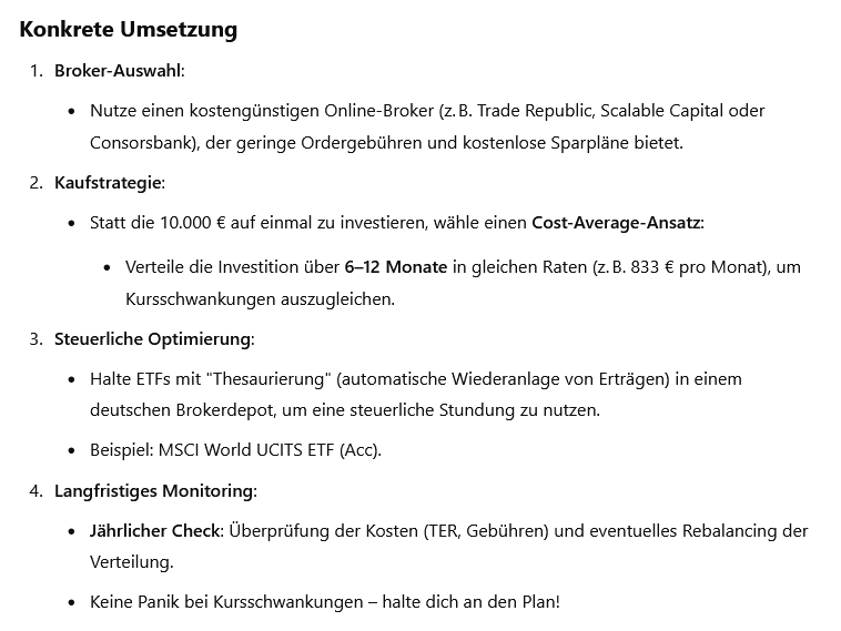 Arbeitsplan - (fast) nichts zu monieren